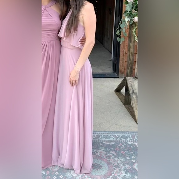 AZAZIE EMMALYN DRESS DUSTY MAUVE - Picture 2 of 4